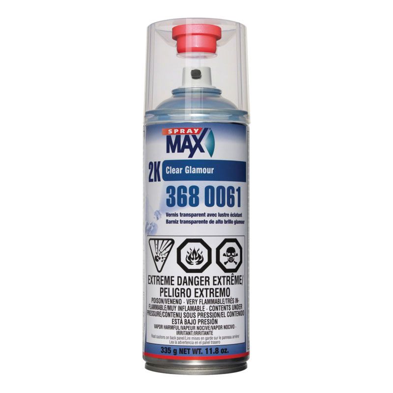 SprayMax® 3680061 2K Glamour Clear Coat, 11.8 oz, High Gloss